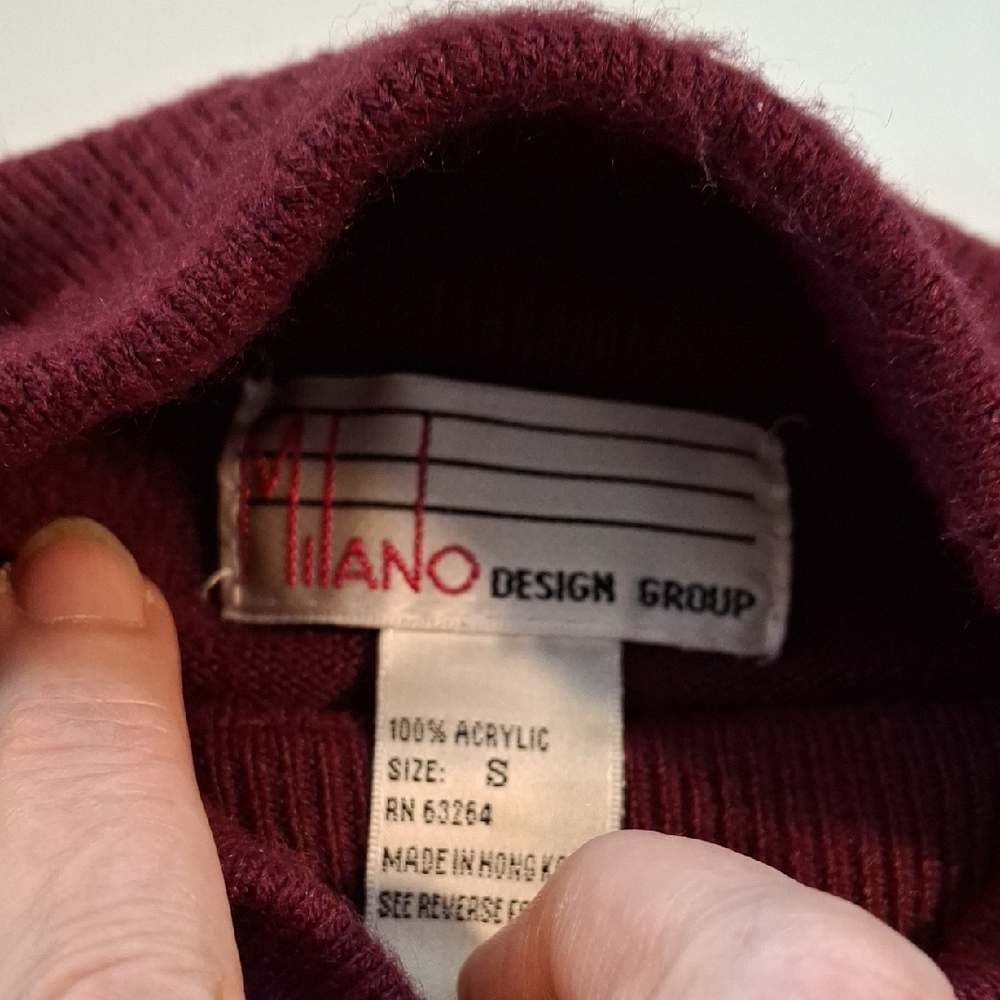 Milano Rich Plum Turtleneck Sweater (Rox204) - Picture 2 of 2